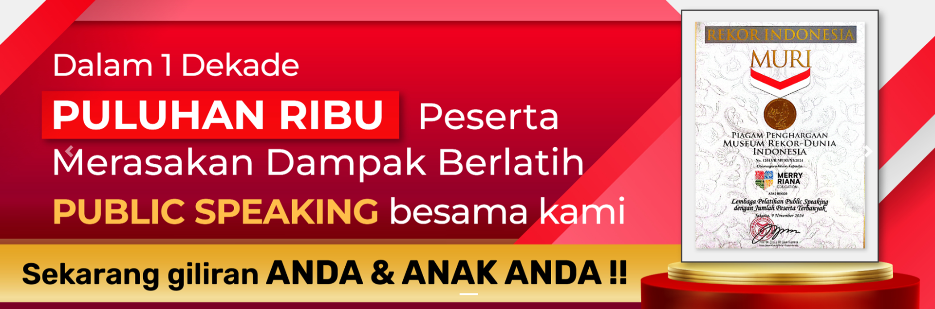 Rekor Muri Public Speaking